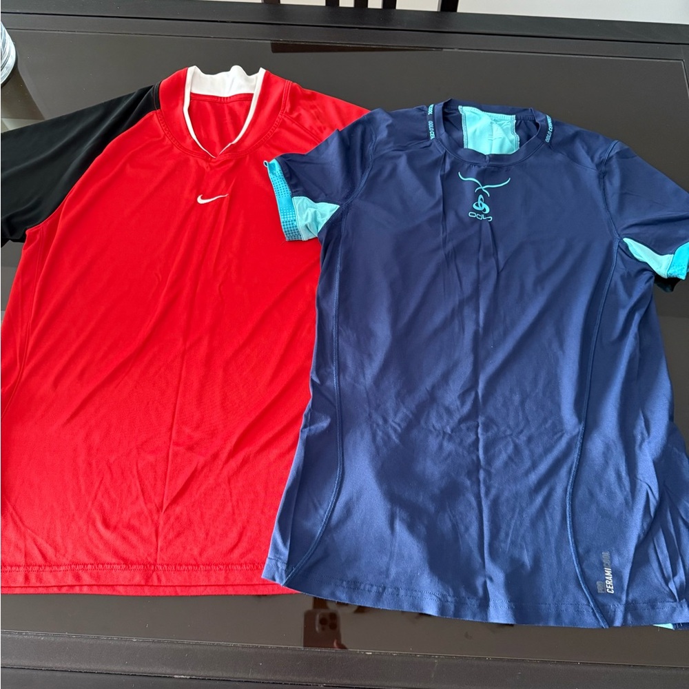 Nike shirt+ odlo shirt